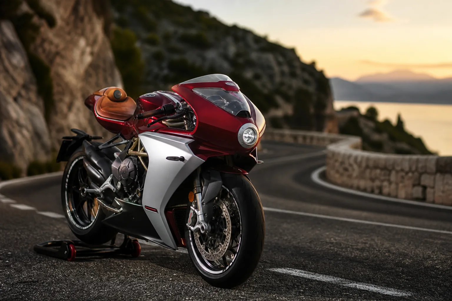MV Agusta Superveloce ergonómia: sportos kényelem