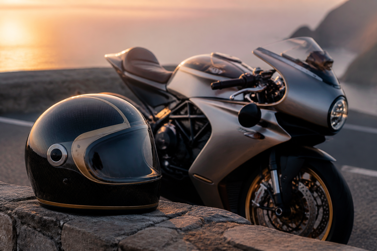 Café racer bukósisak: stílus Superveloce mellé